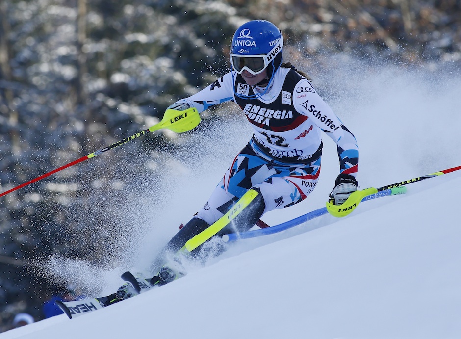 Ski World Cup 2016-2017 Zagreb, Croatia, 03/1/2017 , Slalom, Bernadette Schild (AUT) competes during the first run, photo by: Gio Auletta Pentaphoto/Mateimage